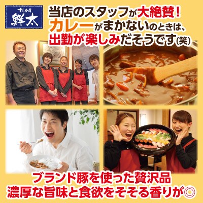 【2ヵ月毎定期便】寄付額は高いが旨い!寿司屋の大将、本気のまかないカレー豚肉ゴロゴロで旨い6食全2回【配送不可地域：離島】【4079152】