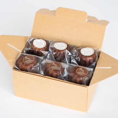 うずらカヌレ6個入り《冷凍》バニラ【配送不可地域：離島】【1508069】