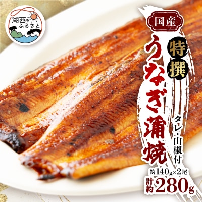 特撰浜名湖うなぎ蒲焼140g×2尾【配送不可地域：離島】【1497488】