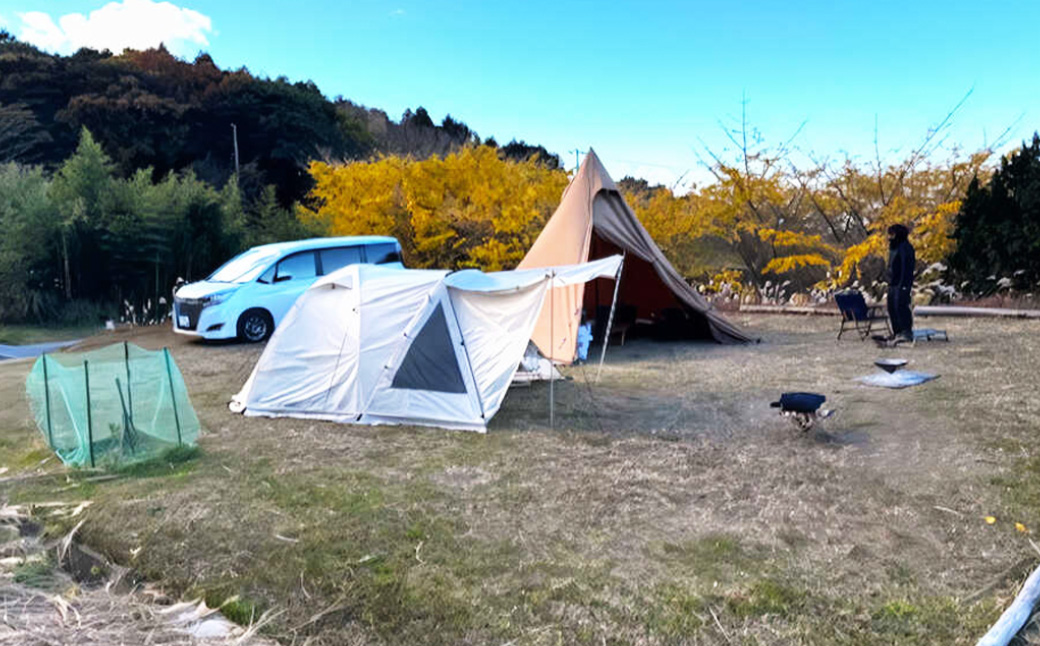 【伊豆キャンファーム】オートサイト利用補助券3,000円分｜富士山と海が見える絶景のロケーション！静岡県、西伊豆の土肥のキャンプ場