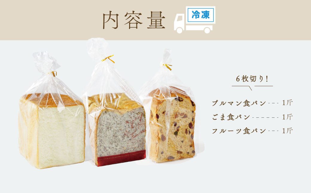 【ベーカリー＆酒ィーツおはな（ohana）】食パン３種セット｜パン 食パン まちのパン屋 冷凍 プルマン プレーン レーズンパン レーズン ゴマパン パン詰め合わせ 朝食 軽食 伊豆