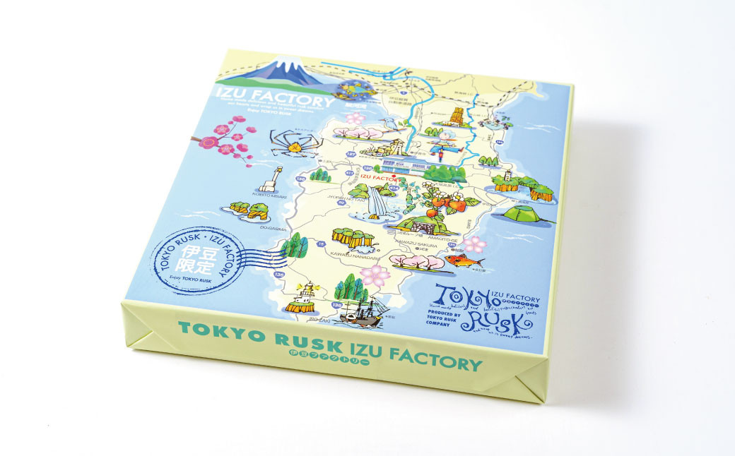 【東京ラスク】東京ラスクミックス12枚入（伊豆限定パッケージ）プレミアム シュガー バターの風味 濃厚 伊豆市 工場直送 【 東京ラスク 静岡県 伊豆市 工場 伊豆ファクトリー ラスク 詰合せ 詰め合わせ 味 土産 ギフト プレゼント 贈り物 おすすめ 美味しい コレクション 口コミ 食べ方 ネット 箱 ホワイトデー バレンタイン メニュー 催事 】