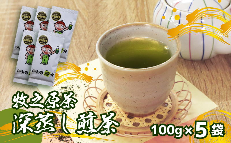 【2026年度産新茶】深蒸し煎茶 100 g × 5袋 のみま煎か 深蒸し 茶 お茶 茶葉 産地直送 国産 静岡県 牧之原市 あっくん 