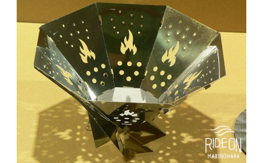 153-4 アウトドア用品　ミニサイズ焚き火台「WFT2-P」