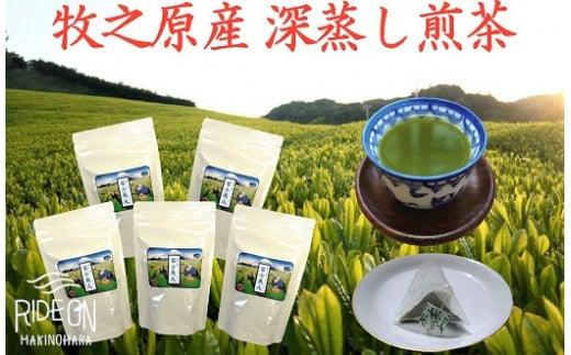 098-15 牧之原産 深蒸し茶 ティー バッグ 「富士美人」5袋 セット お茶 茶 旬 日常 のし 熨斗 贈答 ギフト 静岡県 牧之原市 澤田行平商店
