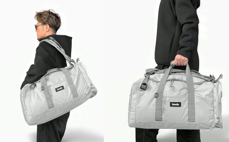 【グレー】【撥水/大容量】3WAYスクエアボストンリュック 2色 ブラック グレー ショルダー バッグ リュック リュックサック ボストン 手持ち 3WAY アウトドア 35L ゴルフバッグ プレゼント 誕生日 お祝い 送料無料 撥水 便利 快適 かっこいい オシャレ ユニセックス 男女兼用 静岡県 牧之原市 REVOLLA