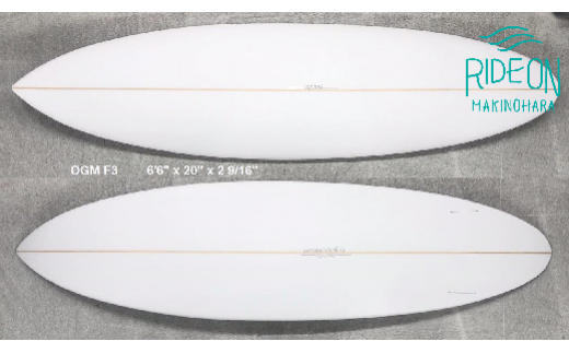 002-9　小川　昌男シェープ　Restart サーフボード（リスタートサーフボード）　ウレタン製ミッドレングスモデル