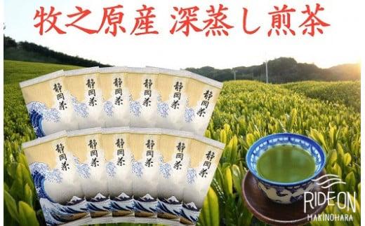 098-12 【令和7年5月より新茶出荷】 牧之原産 深蒸し 煎茶「白富士」12本 セット お茶 茶 深蒸し 煎茶 旬 日常 のし 熨斗 贈答 ギフト 静岡県 牧之原市 澤田行平商店