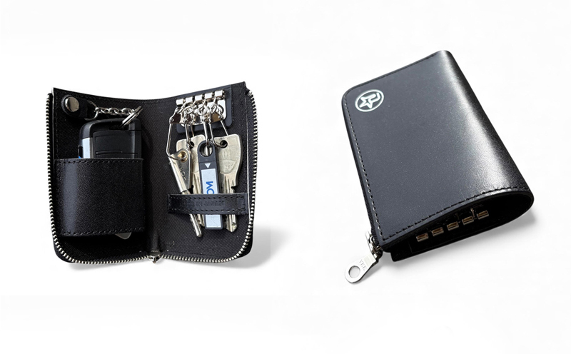 【ブラック】 Revolla 国産本革 ラウンドジップ ハーフオープン スマートキーケース ファッション ファッション雑貨 安心 コンパクト 鍵 キーケース ケース スマート 安全 防犯 小物 便利 軽量 送料無料 誕生日 セキュリティー おしゃれ プレゼント ギフト 贈答用 お祝い アウトドア 旅行 便利 日常使い おしゃれ 静岡県 牧之原市 REVOLLA