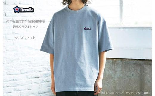 005-90　【アシッドカーキ・XL】何年も着用できるマグナムウエイトルーズシルエット最上級グレードTシャツ