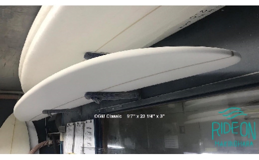 002-7　小川　昌男シェープ　Restart サーフボード（リスタートサーフボード）　ウレタン製ロングボード