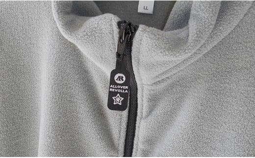 005-104　【ブラック・3L】ポケットロゴ　フリースジャケット　男女兼用