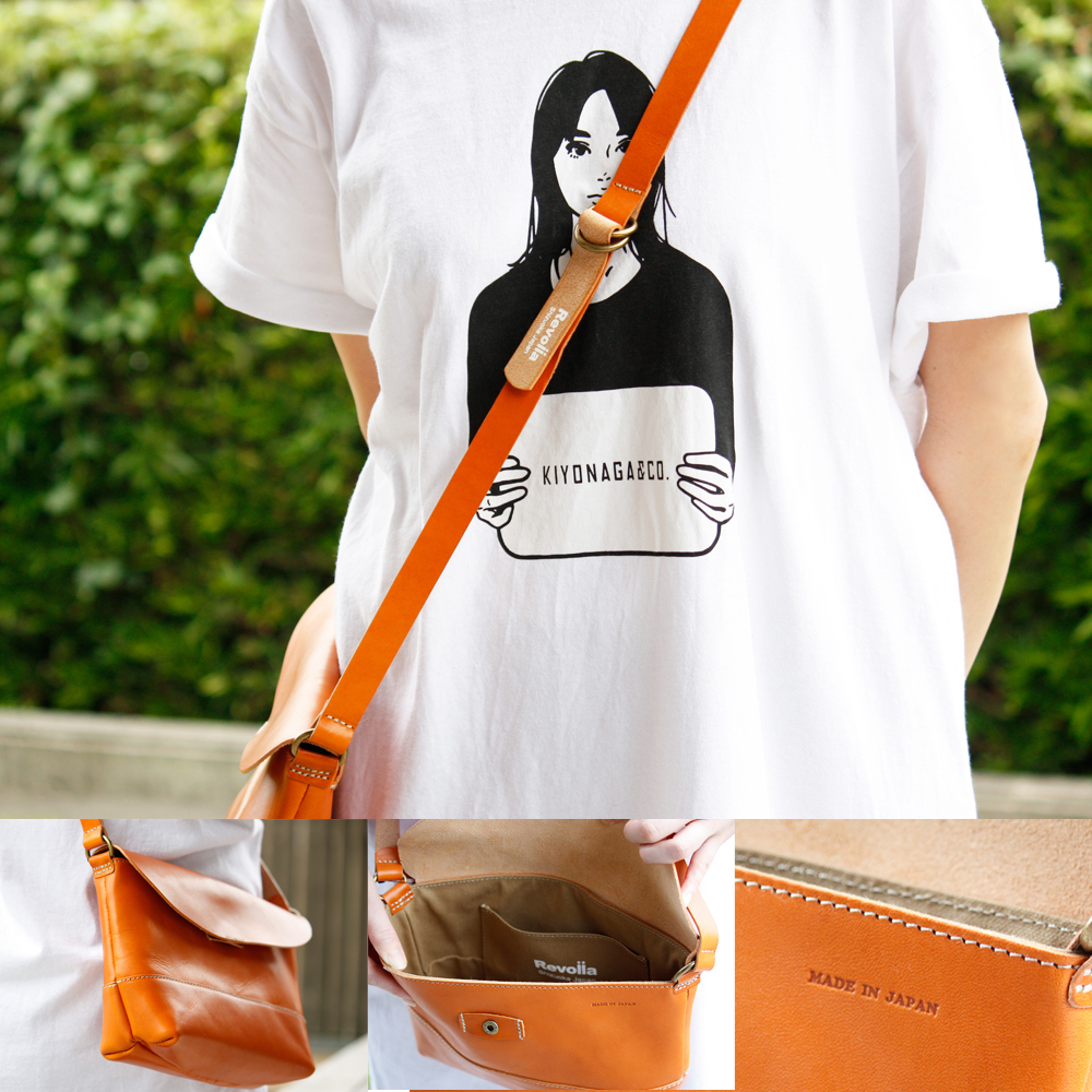 005-105　【ブラウン】職人仕上げ 牛革 本革 ショルダーバッグ 男女兼用 日本製 レザー バッグ 鞄 かばん カバン 斜めがけ 肩掛け ユニセックス メンズ レディース 国産 高品質 ハンドメイド 手作り 軽量 シンプル 通勤 通学 旅行 お出かけ プレゼント ギフト 牧之原市 静岡県