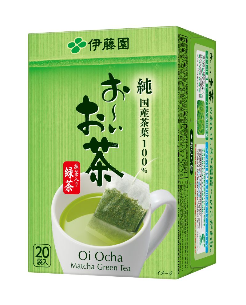 おーいお茶エコティーバッグ抹茶入り緑茶20袋×10
