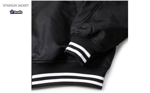005-110　【ネイビー×ホワイト・S】Revolla　中綿入りスタジアムジャケット