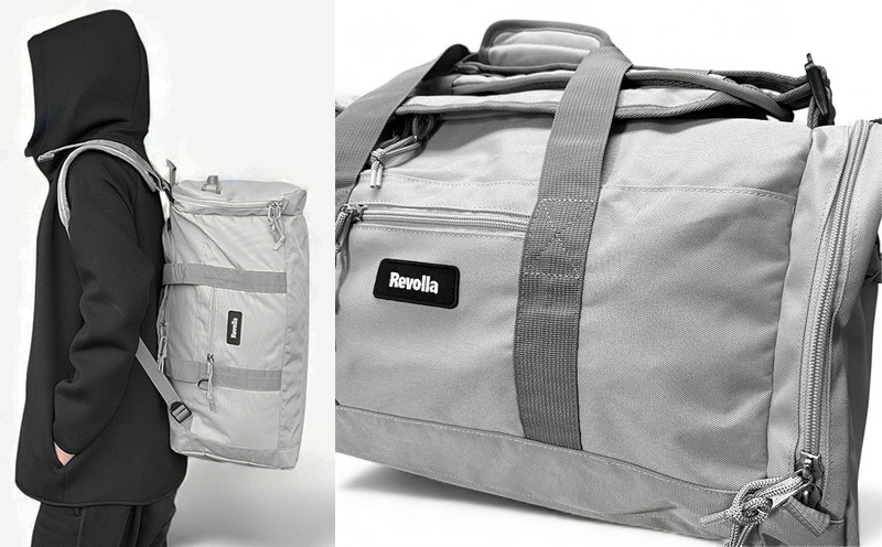 【グレー】【撥水/大容量】3WAYスクエアボストンリュック 2色 ブラック グレー ショルダー バッグ リュック リュックサック ボストン 手持ち 3WAY アウトドア 35L ゴルフバッグ プレゼント 誕生日 お祝い 送料無料 撥水 便利 快適 かっこいい オシャレ ユニセックス 男女兼用 静岡県 牧之原市 REVOLLA