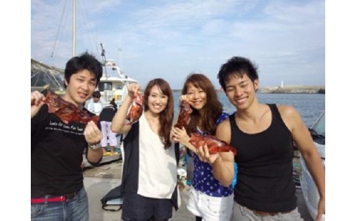 初心者歓迎　手ぶらでＯＫ　船釣り体験　利用券　E007／晃山丸　貸切　釣り船　フィッシング　静岡県　東伊豆町