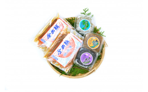 特選ギフトセット 金め鯛 味噌漬 （4切入）ビニール袋入＋わさび３色 お得パック 1146 ／ 山長水産