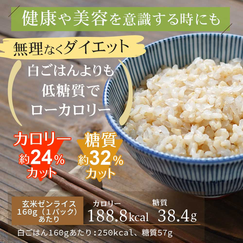 玄米ゼンライス 20パック 伊豆河童 レンチン 玄米パック ご飯 玄米 パック ごはん 玄米ご飯 こんにゃく米 低糖質 置き換え 低カロリー 米 健康食品 ダイエット 健康 食物繊維 長期保存 常温保存 糖質オフ 糖質カット