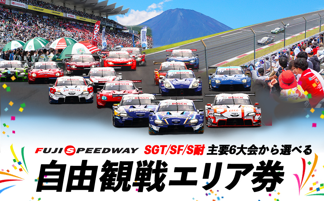 選べる！自由観戦エリア券（SGT/SF/S耐）
