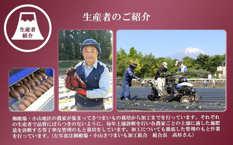 42A1富士山のふところ育ち 紅はるかの焼き芋・干し芋セット（小）