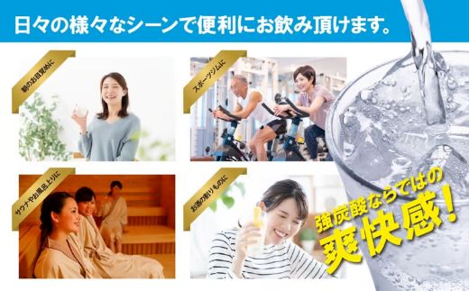 【 定期便 6ヶ月コース 】富士山の強炭酸水 500ml ラベルレス × 24本入 × 6回