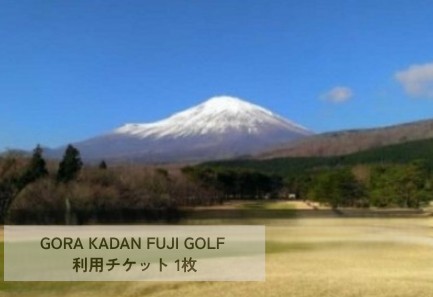 10C1GORA KADAN FUJI GOLF利用チケット １枚