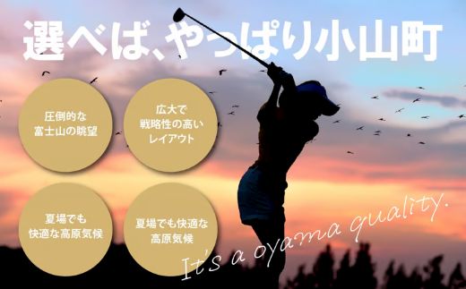 小山町内ゴルフプレー共通利用券 4000円券 × 20枚