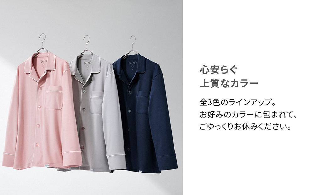 【男女兼用 Mサイズ ライトグレー】ReDリカバリーウェア スリープ パジャマトップス半袖 ルームウェア 部屋着 疲労回復 血行促進 一般医療機器 バイタルテック