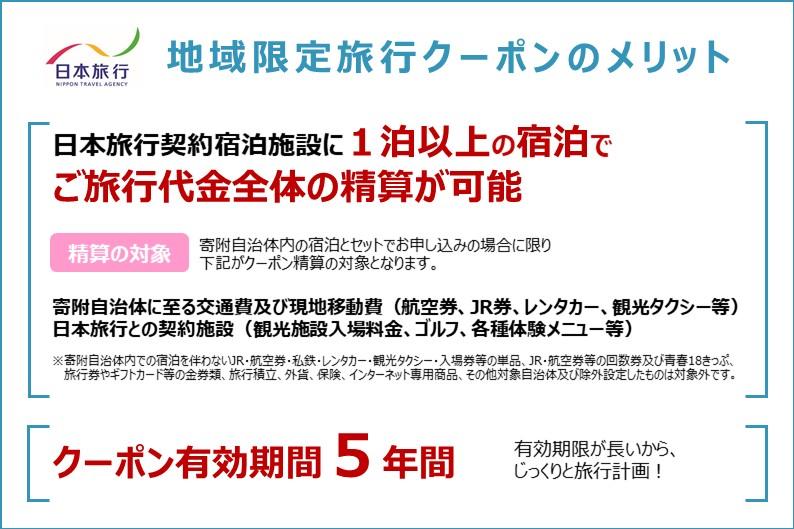 愛知県名古屋市　日本旅行　地域限定旅行クーポン15,000円分