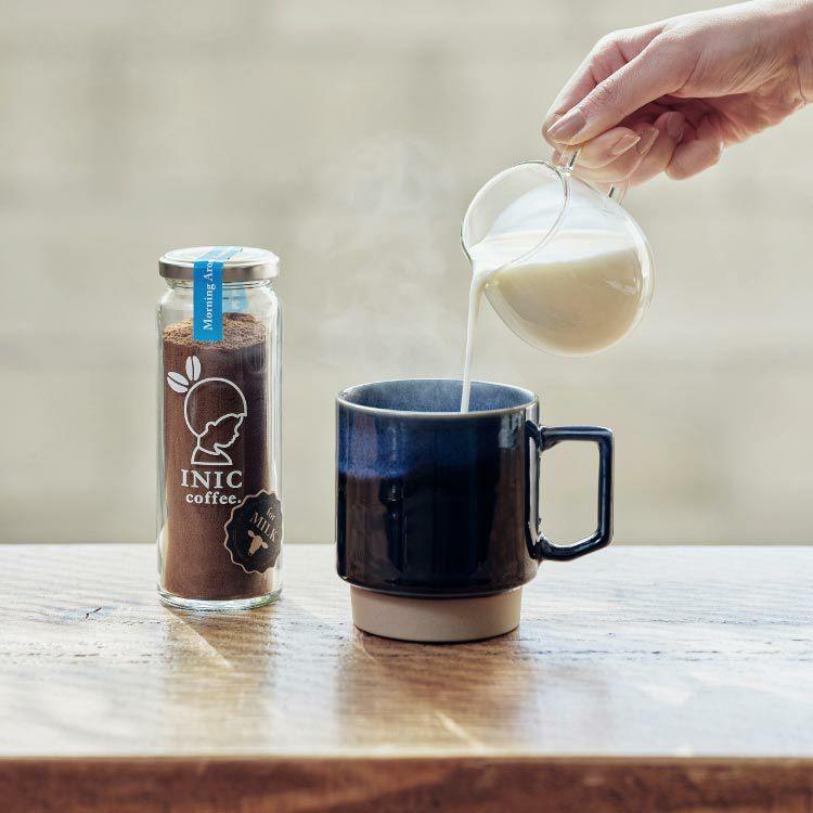 カフェオレ INIC coffee モーニングアロマ 瓶（14～28杯分）粉末  極上 本格的 持ち運び オフィス  砂糖不使用 イニック