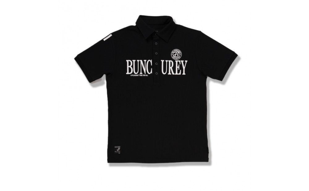 BUNCUREY　ゴルフウェア　半袖ポロシャツ（BM23SS-01-003）ブラック／サイズ6