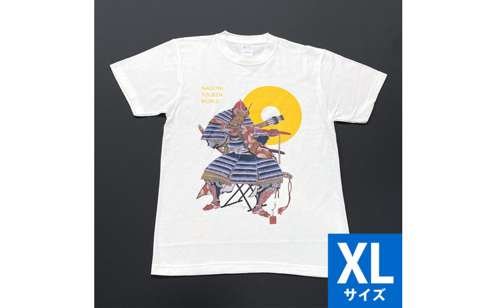 オリジナル【加藤清正Tシャツ】XLサイズ（ホワイト）／名古屋刀剣博物館