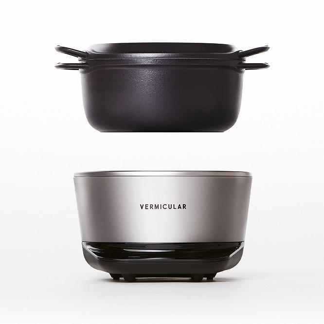 バーミキュラ ライスポット（ソリッドシルバー）【スマートパッケージ】 | 炊飯器 調理器具 キッチン用品 VERMICULAR 無水調理 低温調理 発酵 鋳物ホーロー鍋 日本製 白米 高級 おしゃれ IH調理器 ギフト プレゼント 人気 おすすめ 送料無料