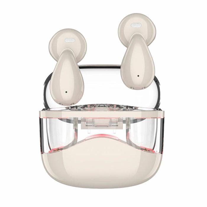 完全ワイヤレスイヤホン＜ベージュ＞Bluetooth 5.4 遅延ゼロ インナーイヤー型 TWSワイヤレスヘッドセット 開放感抜群 片耳 両耳 クリア通話 瞬時接続 200mAh充電ケース マイク内蔵 ハンズフリー通話 Type‐C急速充電 iPhone16/iPad多機種対応 90日安心保証付き 日本語取扱説明書