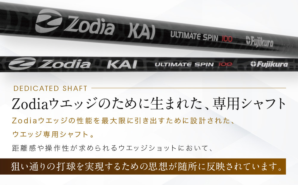 Zodia KAI WEDGE SHAFT ULTIMATE SPIN 100ã1æ¬