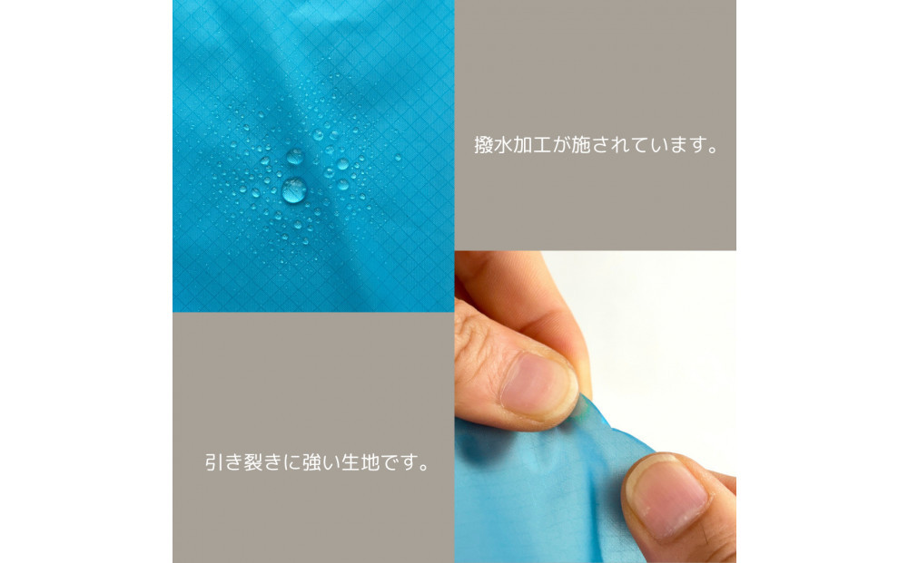 【XS 0.5L・水色】　手のひらサイズの軽量ナイロン巾着袋