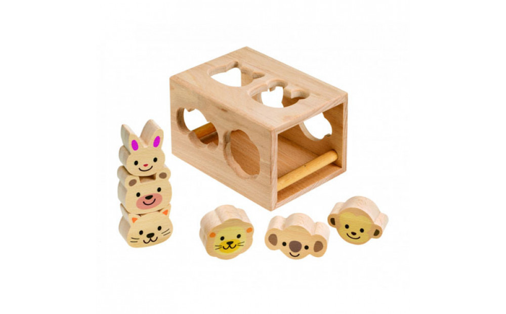 ＭＯＣＣＯ　森のアニマルパズル　木製玩具 木のおもちゃ 対象年齢３歳から