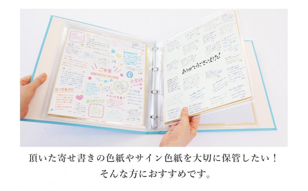 色紙 収納 ファイル 市販の色紙がそのまま収納できるファイル ベージュ