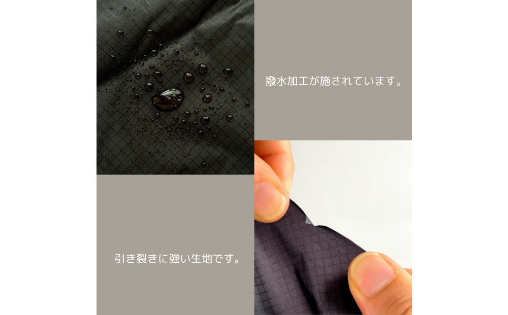 【S 1.5L・黒】　キャンプで大活躍！トイレットペーパーホルダー 小さめナイロン巾着袋 シンプル巾着