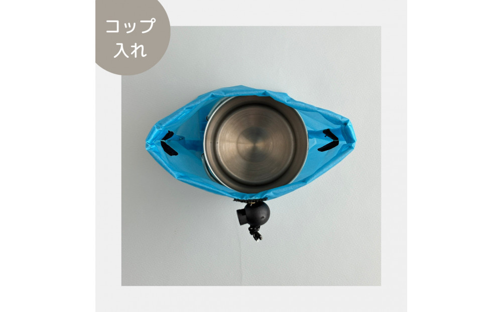【XS 0.5L・水色】　手のひらサイズの軽量ナイロン巾着袋