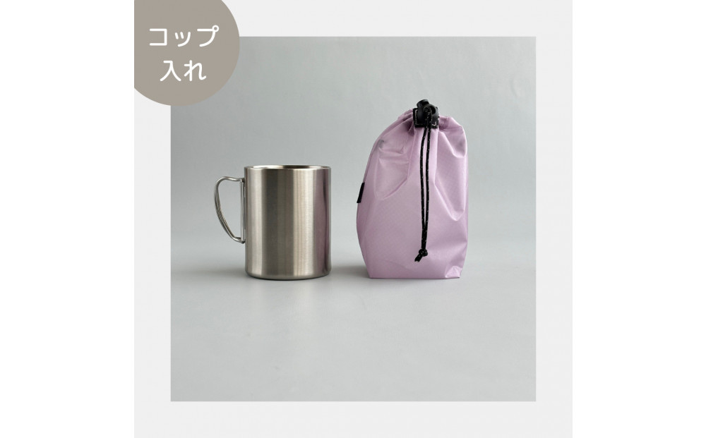 【XS 0.5L・ラベンダー】　手のひらサイズの軽量ナイロン巾着袋