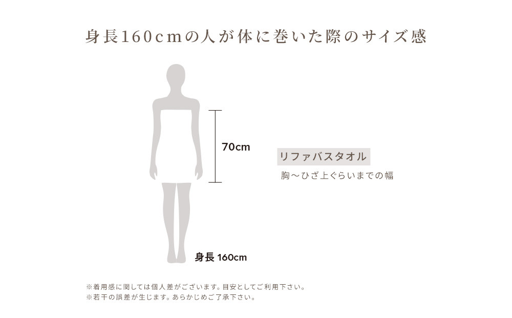 【ダークグレー】リファバスタオル