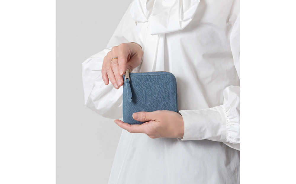 Y-STYLE 魔法の収納 薄型ミニウォレット【ブルー】