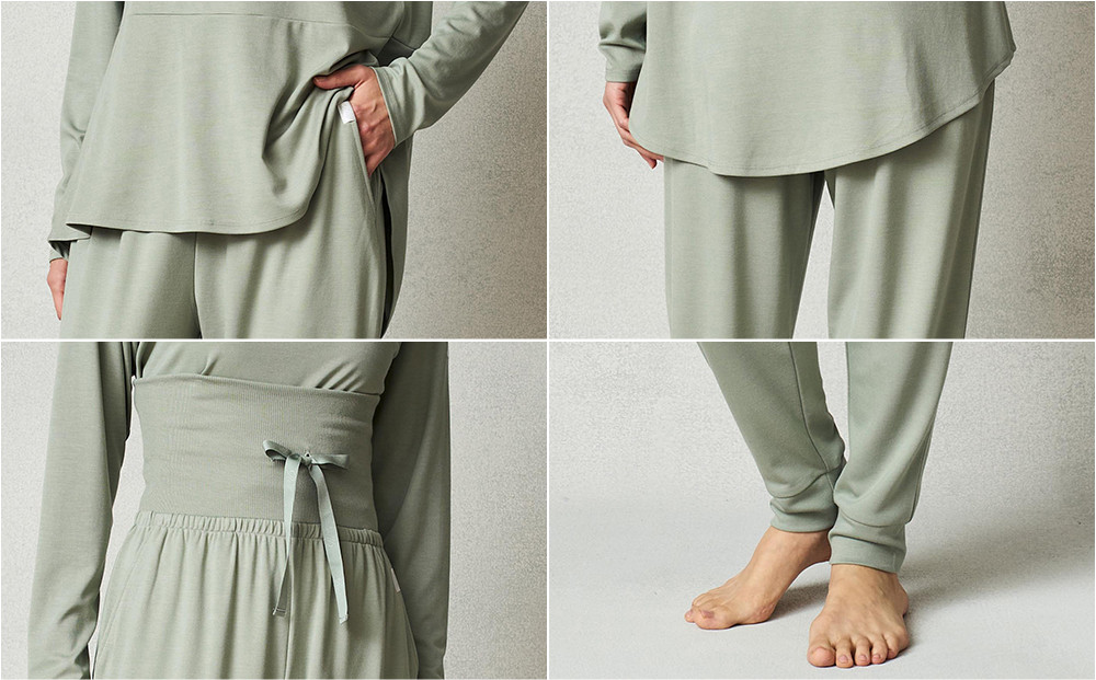 【ターコイズ LL】ReFa バイタルテック モイストスムース ジョガーパンツ
