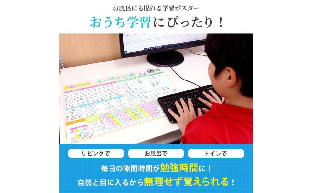 学習ポスター　キーボード表【B3＋A4 2枚セット】	