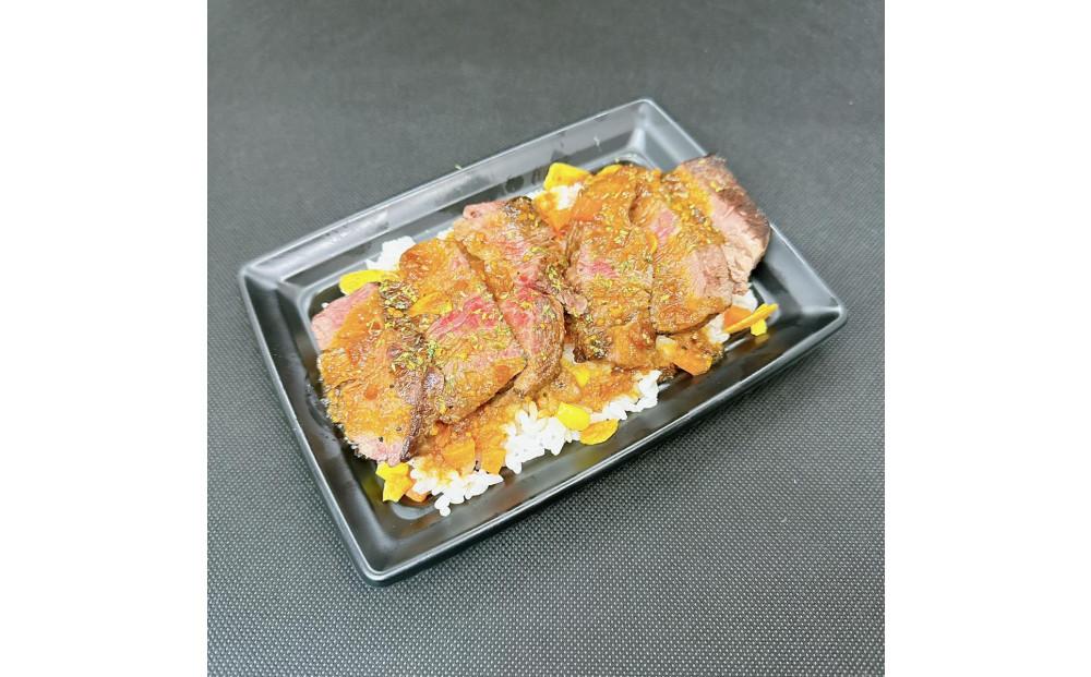 炭火焼熟成ステーキ重・カルビキンパ・肉味噌