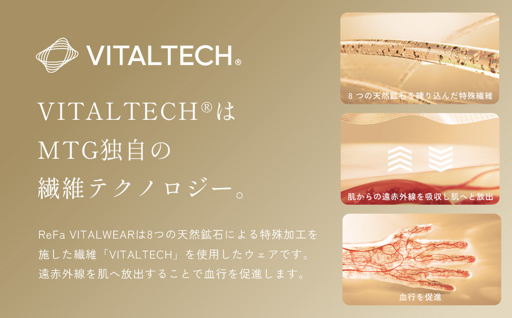 【ネイビー 3Lサイズ】リファ バイタルテック モイストスムース ロングスリーブプルオーバー/MEN