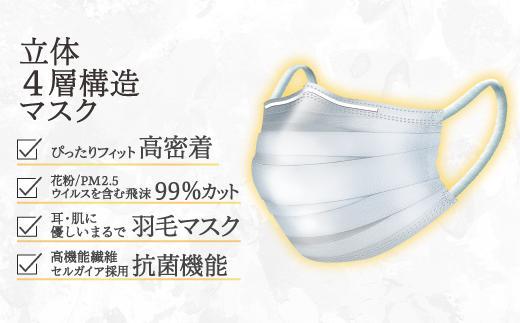 マスク　高級国産不織布マスク（小さめ）　30枚入×2箱  (サージカルマスク)