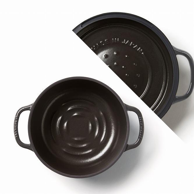 バーミキュラ ライスポットミニ（トリュフグレー）【スマートパッケージ】 | 炊飯器 調理器具 キッチン用品 VERMICULAR 無水調理 低温調理 発酵 鋳物ホーロー鍋 日本製 白米 高級 おしゃれ IH調理器 ギフト プレゼント 人気 おすすめ 送料無料